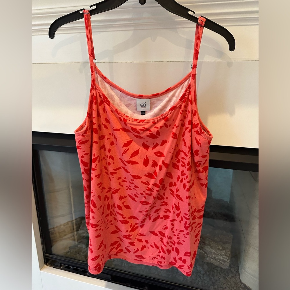 CAbi Cami with double layers/adjustable straps! EUC Large
